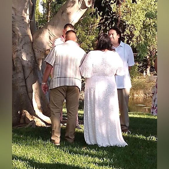 ASOS SEQUINED WEDDING GOWN size 20 - Picture 13 of 15